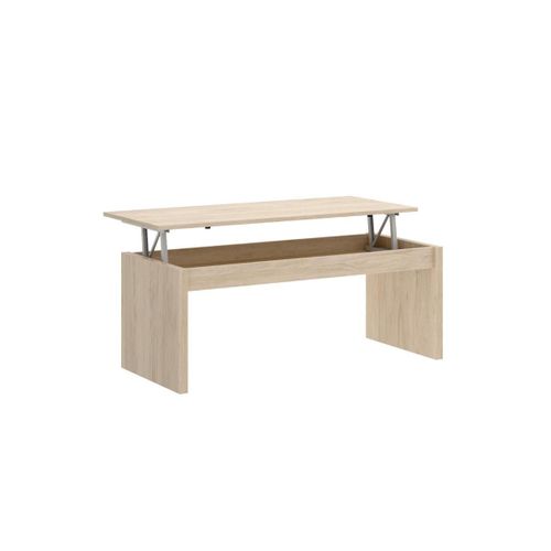 Table Basse Bastian - Plateau Relevable - Coloris Chêne