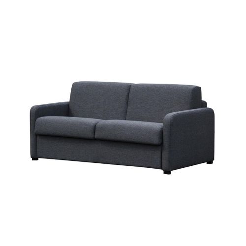 Canapé 3 Places Convertible Express En Tissu Tomaka - Anthracite