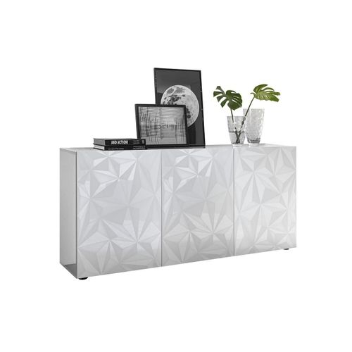 Buffet Eris - 3 Portes - Blanc Laqué