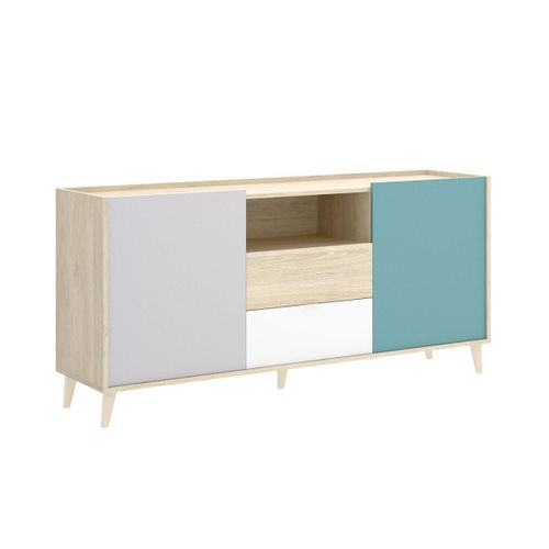 Buffet Bica - 2 Portes & 2 Tiroirs - Multicolores