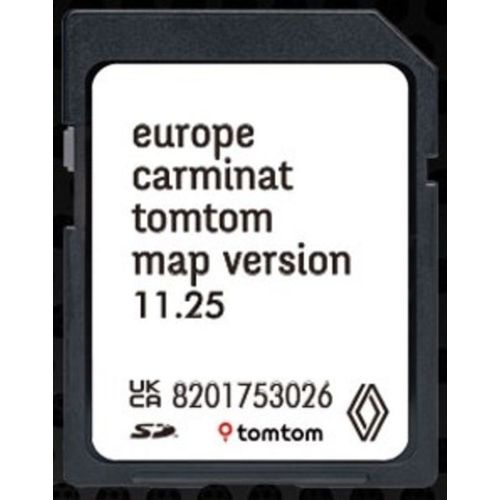 Carte SD Navigation GPS Europe 2024 - 11.25 - Compatible avec Renault TomTom Carminat
