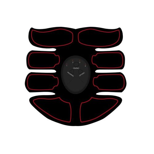 Rouge - Stimulateur Musculaire Électrique Sans Fil, Entraîneur De Hanches, Abdominaux, Équipement De Fitness, Masseur Amincissant Pour Le Corps