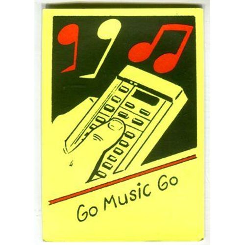 Panini Stickers - Collection Musique - Jaune Fluo - Années 80