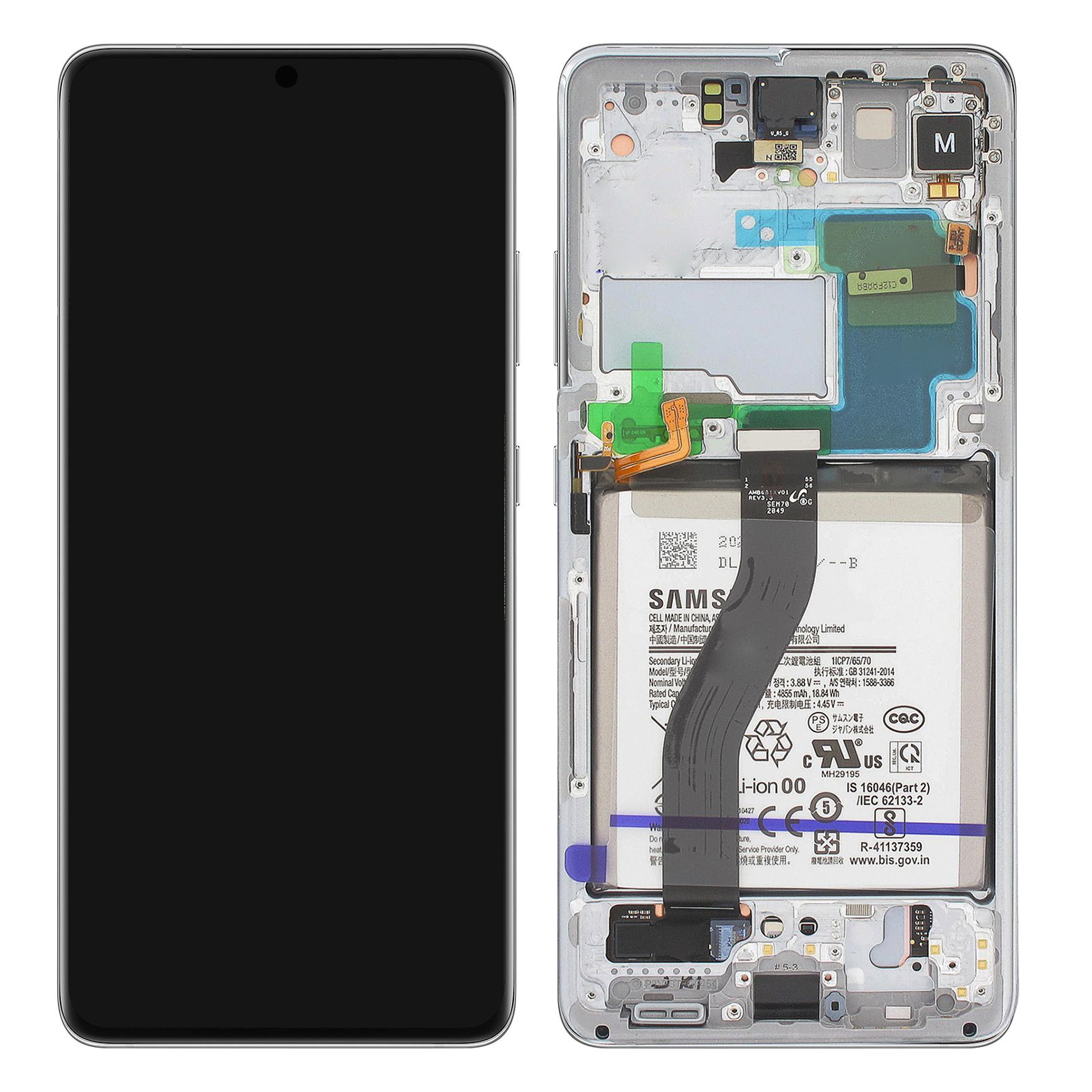 Cache Batterie D'origine Samsung Galaxy A52 Et A52s Pièce De Remplacement Bleu