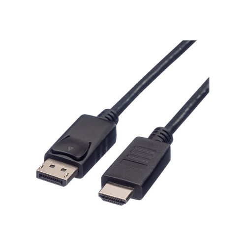 Roline - Câble adaptateur - DisplayPort mâle pour HDMI mâle - 1.5 m - blindé - noir - support 1080p