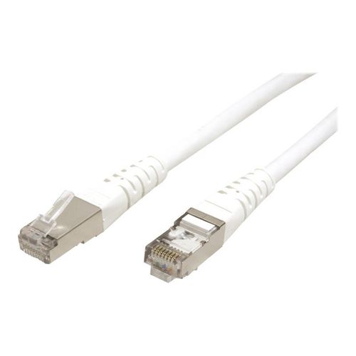 Roline - Cordon de raccordement - RJ-45 (M) pour RJ-45 (M) - 7 m - SFTP - CAT 6 - bloqué - blanc