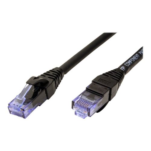 Roline - Cordon de raccordement - RJ-45 (M) pour RJ-45 (M) - 2 m - UTP - CAT 6a - sans halogène, moulé, bloqué - noir