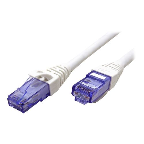 Roline - Cordon de raccordement - RJ-45 (M) pour RJ-45 (M) - 20 m - UTP - CAT 6a - sans halogène, moulé, bloqué - blanc