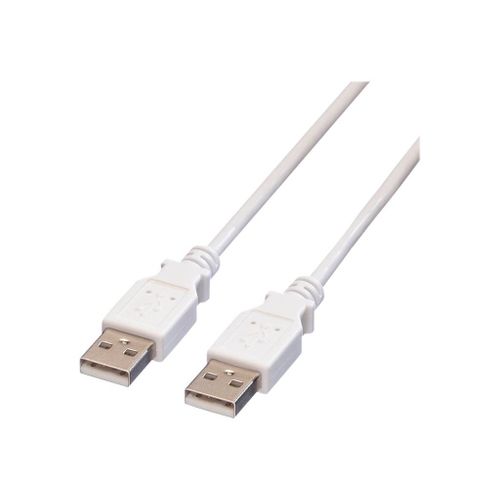VALUE - Câble USB - USB (M) pour USB (M) - USB 2.0 - 80 cm - moulé - blanc