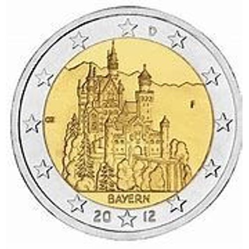 Pièce 2 Euro Commémorative Allemagne Bavern (Bavière) 2012