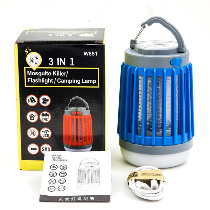 Blanc Tueur de moustique de photocatalyseur Commande de lumière intelligente USB Lampe LED Killer Moustique Attrape-moustiques automatique muet 