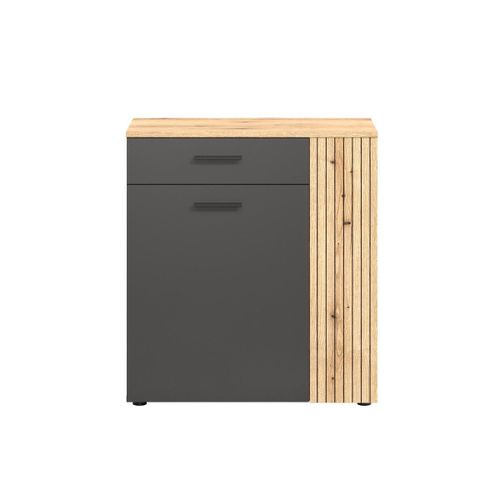 Buffet Haut 2 Portes Et 1 Tiroir L80 Cm