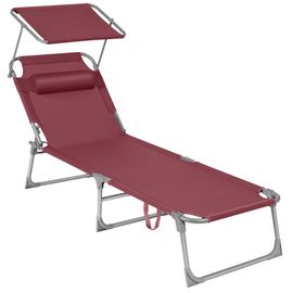 Bains De Soleil Pliable Rouge