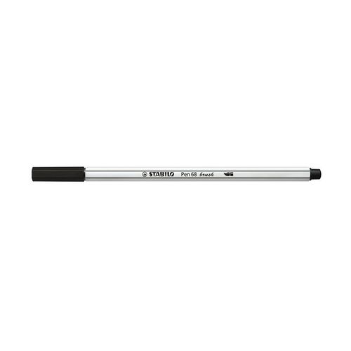 Stabilo Pen 68 Brush Marcatore Medio Nero 1 Pz