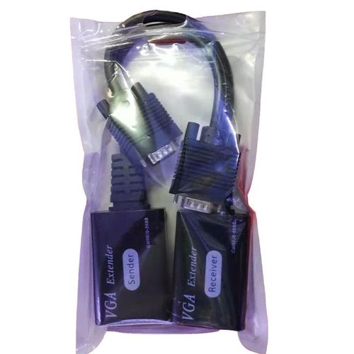 1 paire - Adaptateur VGA vers RJ45, câble émetteur jusqu'à 60M, Extension de Signal CAT6/5E-568B 1080P HD pour affichage de moniteur DVR HDTV