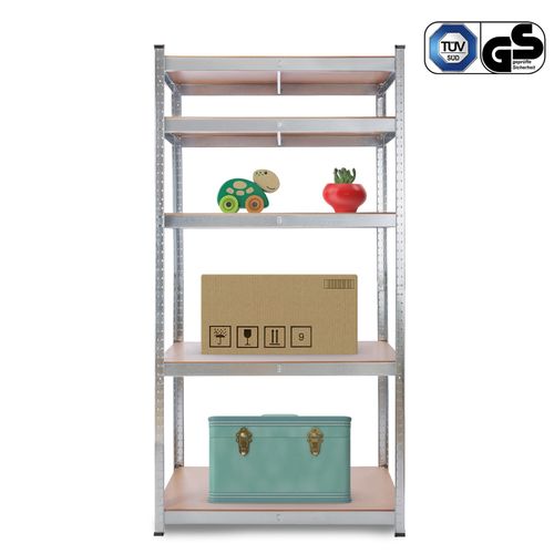 Arebos Étagère De Rangement (875 Kg Capacité Totale, 90 X 40 X 180 Cm) Étagère Charge Lourde Metallique