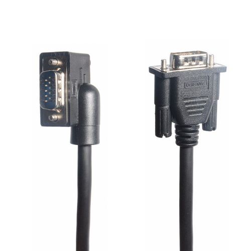 La gauche - Câble adaptateur mâle à mâle droit, moniteur VGA à Angle droit, gauche, haut et bas, Type col de cygne, 90 °