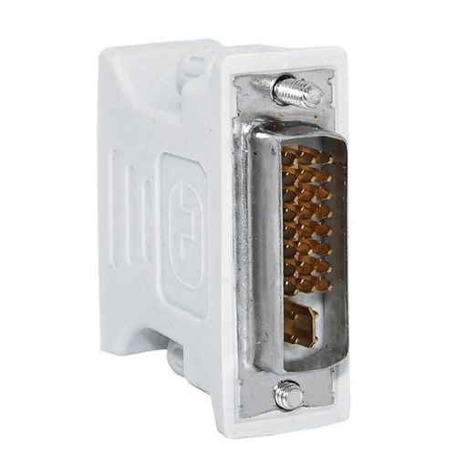 L-forme DVI-I à VGA adaptateur, 90 degrés DVI 24 + 5 29Pin mâle à VGA 15 broches femelle convertisseur connecteur adaptateur pour ordinateur portable livraison directe