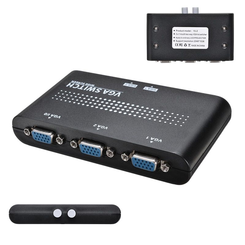 Mayitr ? Mini botier de slection VGA 2 en 1, commutateur d... - 2