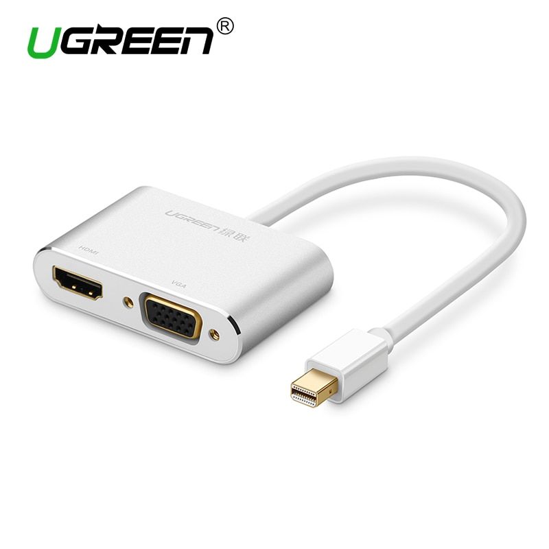 Mtal-Blanc - adaptateur Mini DisplayPort vers HDMI VGA, com... - 2