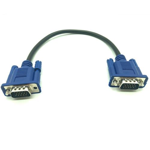 nègre - Câble VGA mâle vers malencerclé, 50cm, câble court de haute qualité pour écran d'ordinateur et tv,0.5m