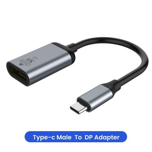 Type C à DP - Adaptateur USB type-c vers HDMI câble convertisseur 4K 60HZ, pour MacBook Pro et Samsung