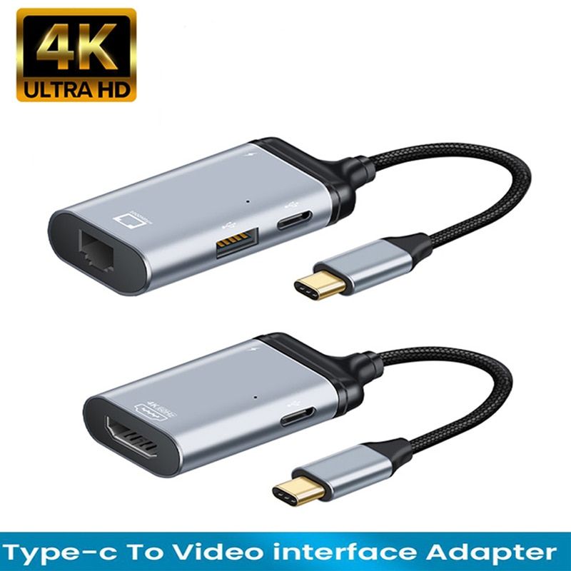 Type C  Mini DP - Cble USB type-c vers HDMI 4K 60Hz, adapt... - 2