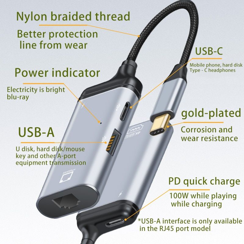 Type C  Mini DP - Cble USB type-c vers HDMI 4K 60Hz, adapt... - 4