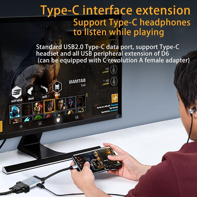 Type C  Mini DP - Cble USB type-c vers HDMI 4K 60Hz, adapt... - 7
