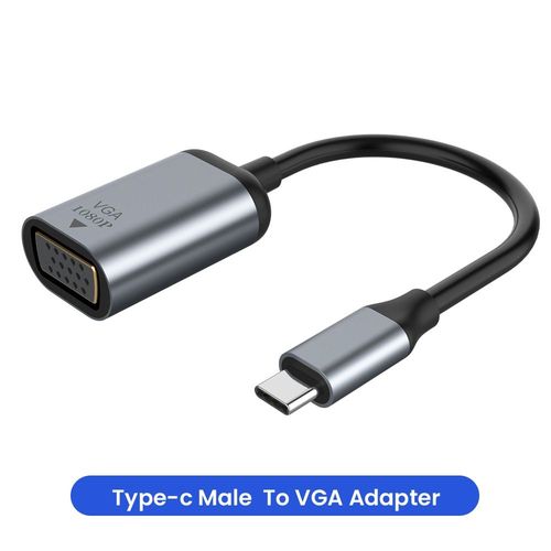 Type C à VGA - Adaptateur USB type-c vers HDMI 4K 60HZ, câble convertisseur pour MacBook Pro, Huawei, Samsung