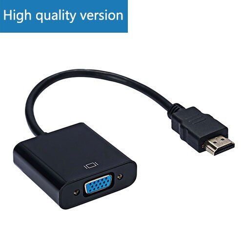 Version haute qualité - Adaptateur numérique vers analogique 1080P compatible HDMI vers VGA, câble de convertisseur pour Xbox, PS4, PC, portable, TV Box vers projecteur, HDTV
