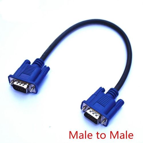 VGA-M-M - Câble VGA d-sub court mâle vers mâle, mâle vers femelle et femelle vers femelle rvb pour moniteur, 50cm HD15Pin