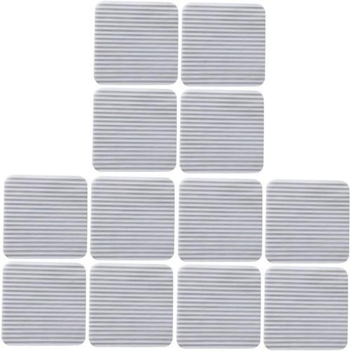 12 Pièces Autocollants Tapis pour Planchers De Bois Franc Garder Le Tapis en Place sur Le Tapis sous-Tapis Lavables De Tapis Stickers Pince à Tapis Blanche Ménage Japon Colle