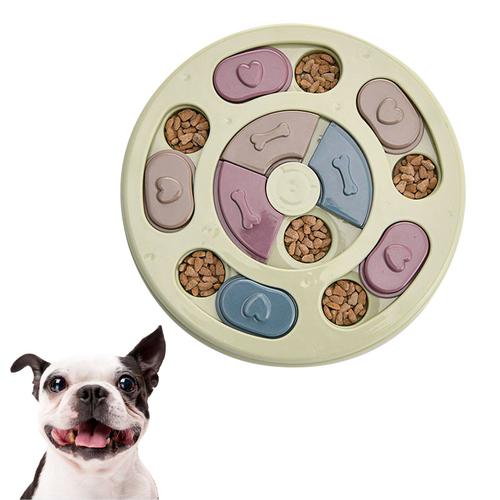 Bol De Chien Gamelle Pour Ingestion Lente En Plastique Anti Étouffement Chiot Chat Manger Bol Anti D'avaler Plaque Alimentaire