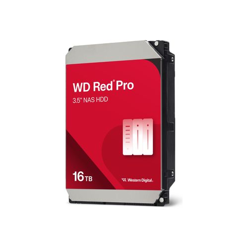 WD Red Pro WD161KFGX - Disque dur - 16 To - interne - 3.5" - SATA 6Gb/s - 7200 tours/min - mémoire tampon : 512 Mo