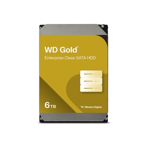 WD Gold WD6004FRYZ - Disque dur - Enterprise - 6 To - interne - 3.5" - SATA 6Gb/s - 7200 tours/min - mémoire tampon : 256 Mo