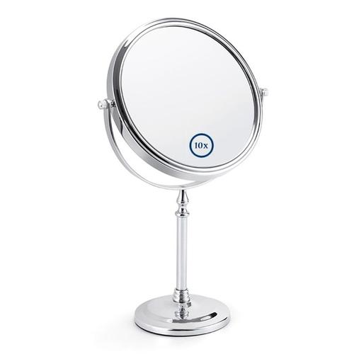 Taille 10x Grossissante Lc019-Black-Rond Miroir De Maquillage Professionnel De Bureau, 8 Pouces, Grossissement 5x 7x 10x, Rotatif À 360 Degrés, Support De Loupe Double Face 