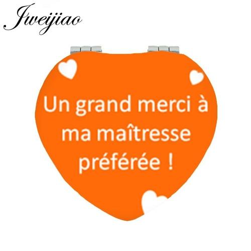 Taille Ct307 Miroir De Maquillage, Super Maitresse, Amour, Impression, En Cuir, Compact, Jeu 