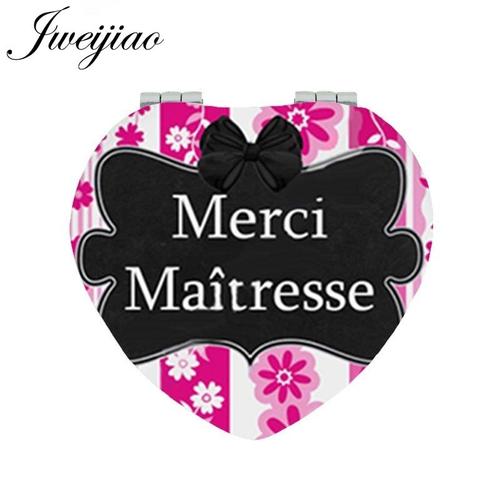 Taille Ct316 Miroir De Maquillage, Super Maitresse, Amour, Impression, En Cuir, Compact, Jeu 