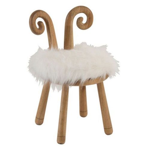 Paris Prix - Chaise Enfant Design "Oreille Mouton" 56cm Naturel