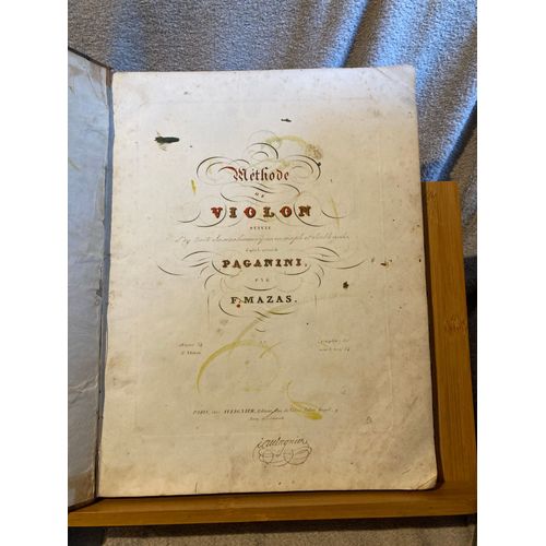 F. Mazas Méthode De Violon Éditions Aulagnier Cotage Aa 34 Vers 1830