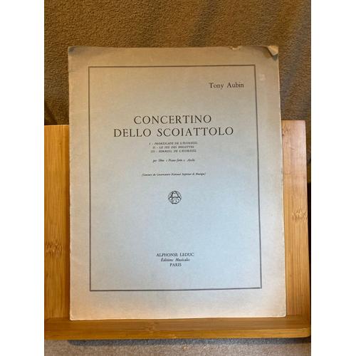 Tony Aubin Concertino Dello Scoiattolo Partition Hautbois Piano Éditions Leduc