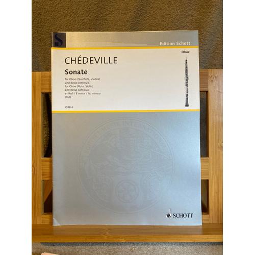 Chédeville Sonate Pour Hautbois Et Piano Partition Éditions Schott Obb 6