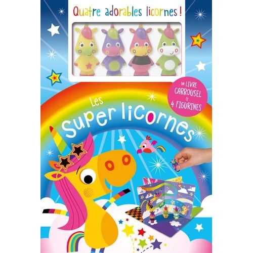 Coffret Les Supers Licornes - Avec 4 Figurines Pour Jouer Dans Le Monde Merveilleux Des Super-Licornes