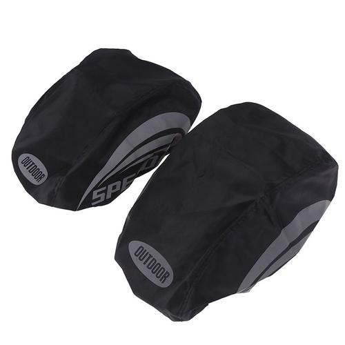 Réfléchissant Casque De Vélo Imperméable À L'eau Coupe-Vent Vélo Casque Housse De Pluie - 2pcs