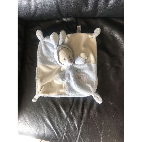 Peluche Doudou Plat Ours Déguisé En Lapin Blanc Et Bleu Simba Toys Nicotoy Oiseau