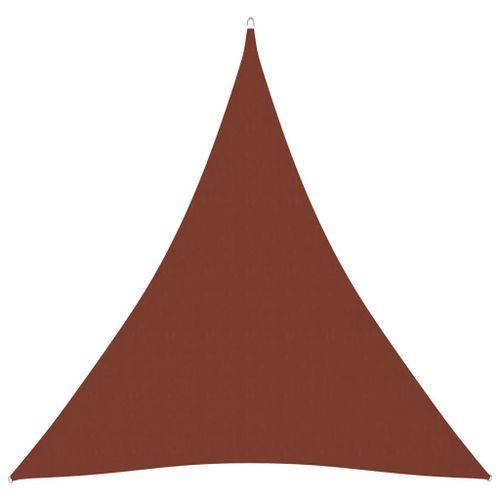 Vidaxl Voile De Parasol Tissu Oxford Triangulaire 4x4x4 M Terre Cuite