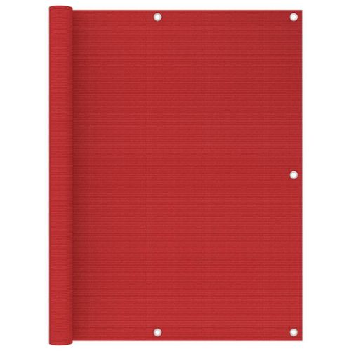 Vidaxl Écran De Balcon Rouge 120x500 Cm Pehd