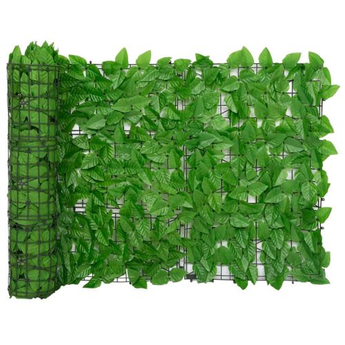 Vidaxl Écran De Balcon Avec Feuilles Vert 300x75 Cm
