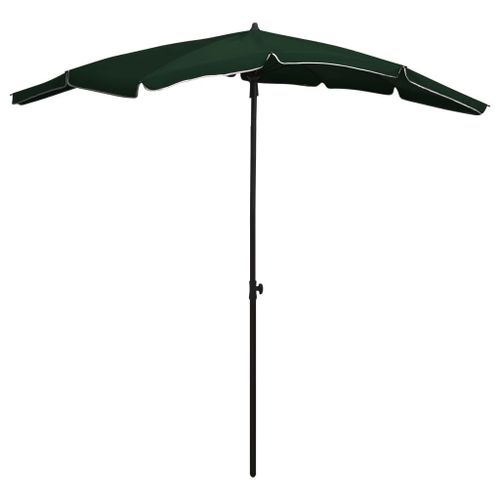 Vidaxl Parasol De Jardin Avec Mât 200x130 Cm Vert